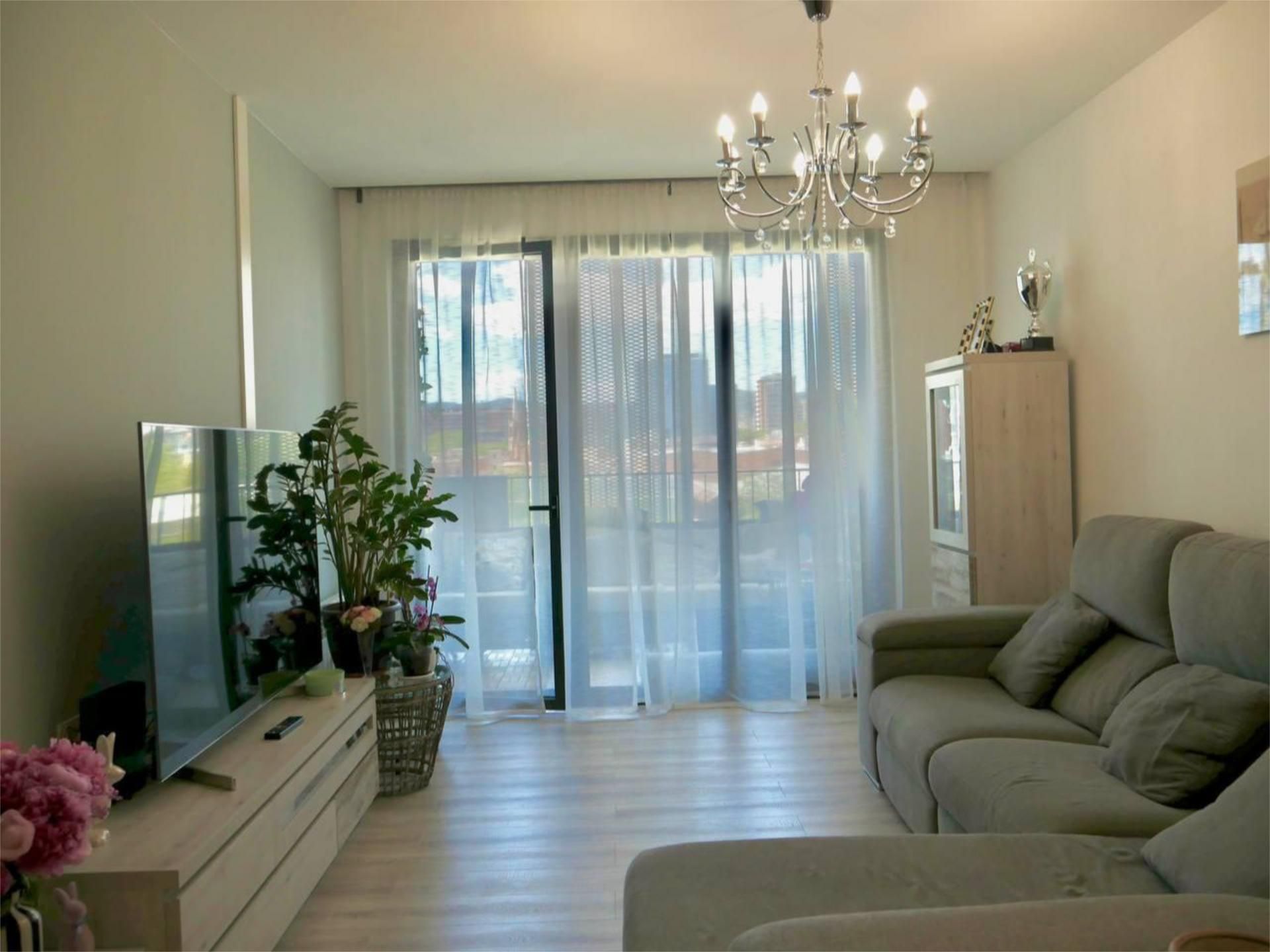 Sala d'estar de Pis en venda en  Barcelona Capital amb Aire condicionat, Terrassa i Balcó