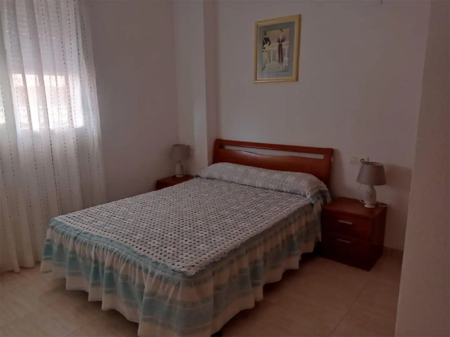 Apartament de lloguer a Calle el Barco, 6, Vista Mar Dormitori de Apartament de lloguer en Oropesa del Mar / Orpesa amb Aire condicionat, Calefacció i Jardí privat