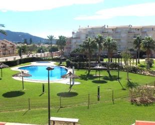 Jardí de Pis de lloguer en Dénia amb Aire condicionat, Terrassa i Piscina