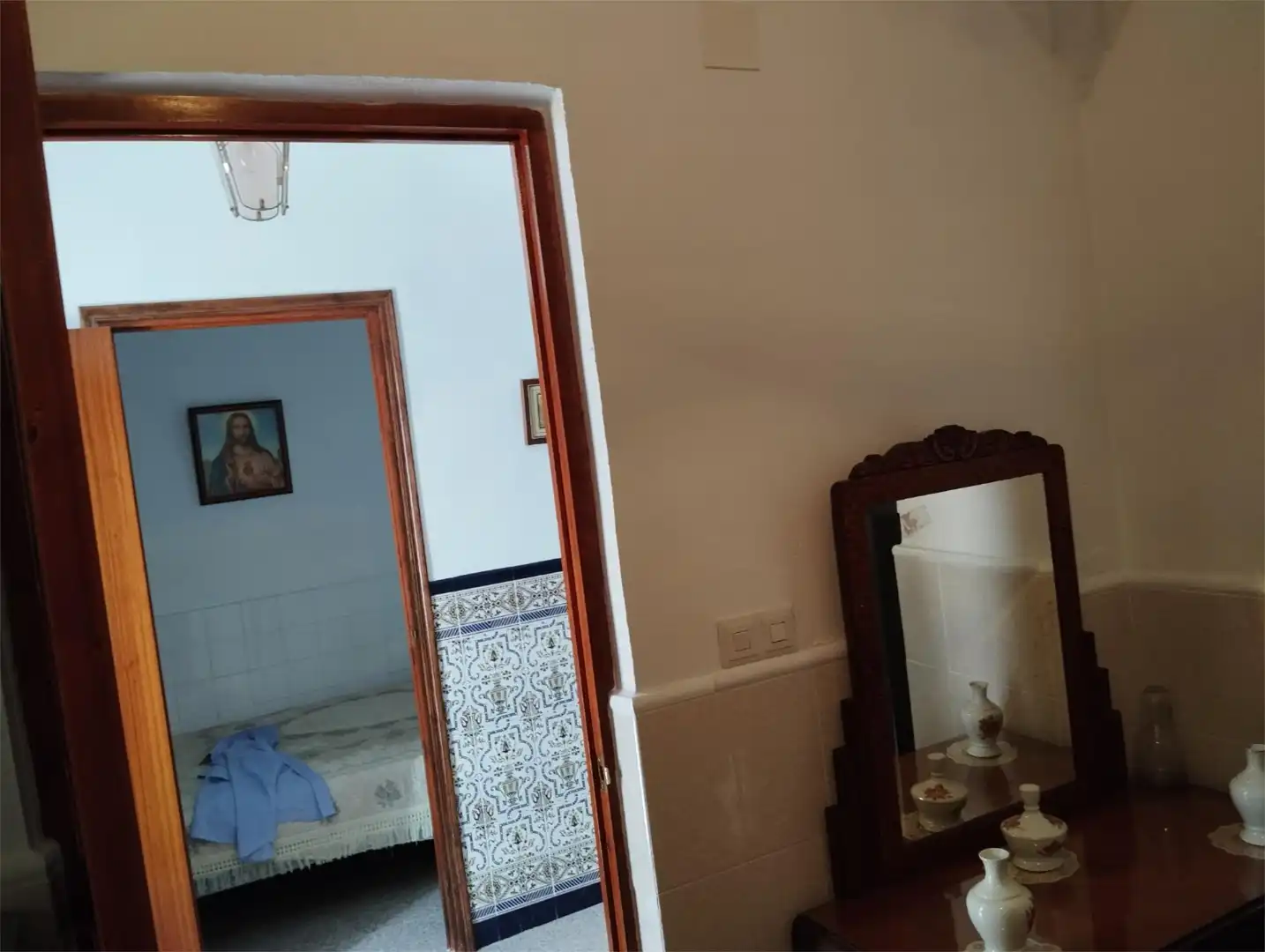 Dormitori de Casa adosada en venda en El Cerro de Andévalo amb Moblat, Forn i Rentadora