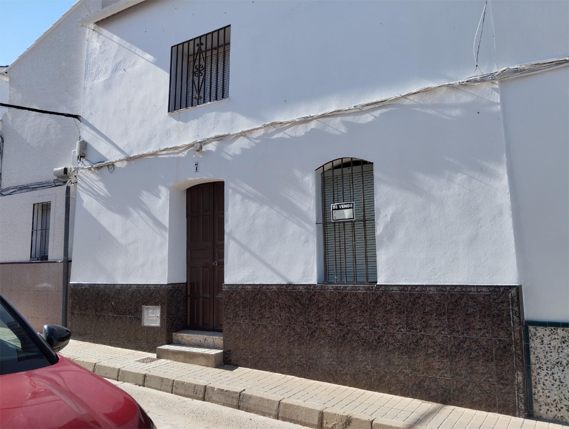 Exterior view of Single-family semi-detached for sale in El Cerro de Andévalo  with Furnished, Oven and Washing machine