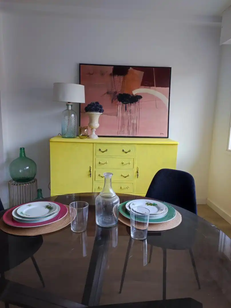 Comedor de Piso de alquiler en Carreño con Calefacción, Parquet y Amueblado