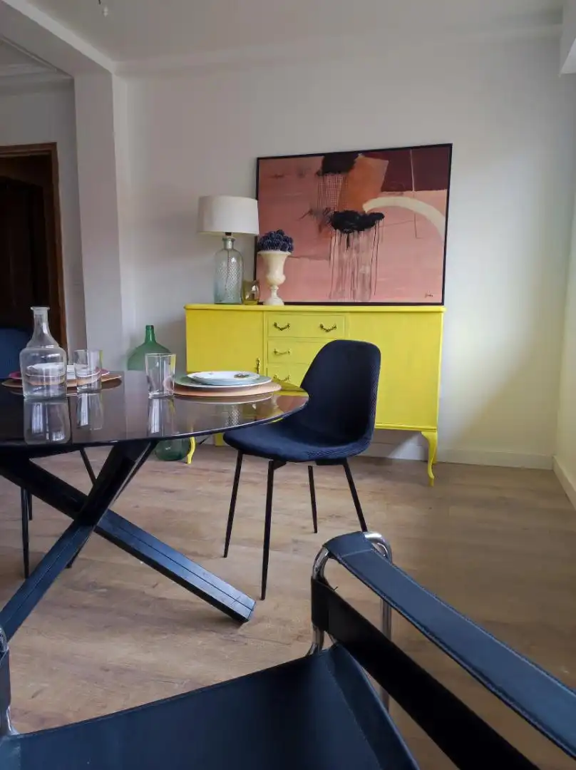 Comedor de Piso de alquiler en Carreño con Calefacción, Parquet y Amueblado