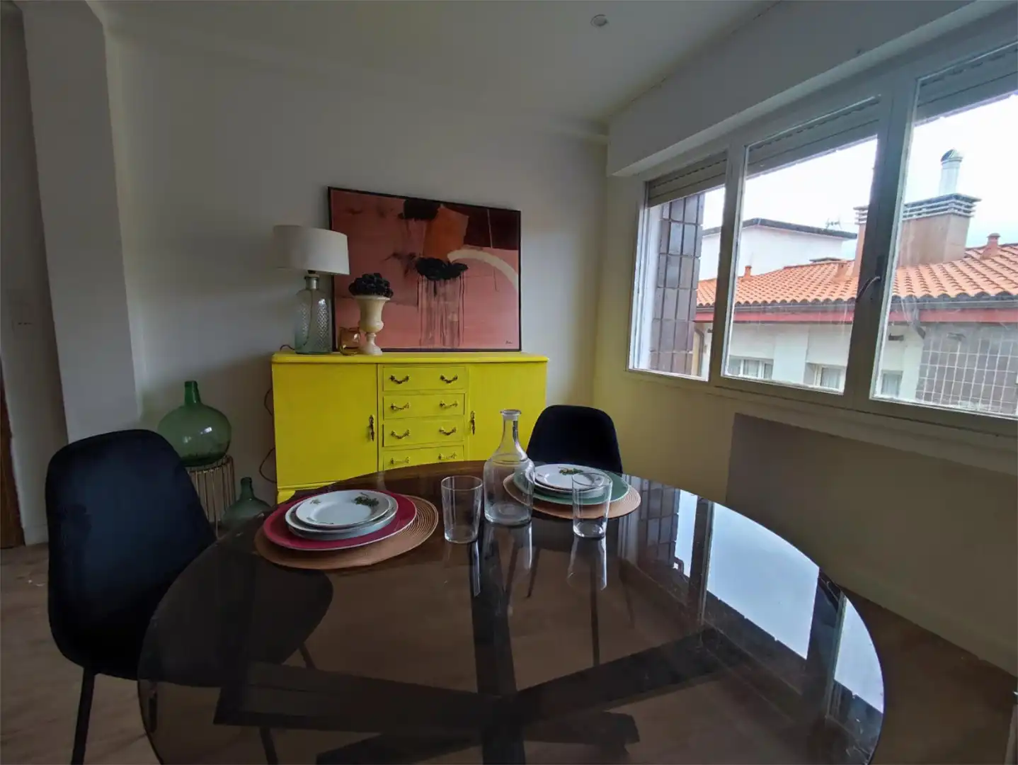 Comedor de Piso de alquiler en Carreño con Calefacción, Parquet y Amueblado