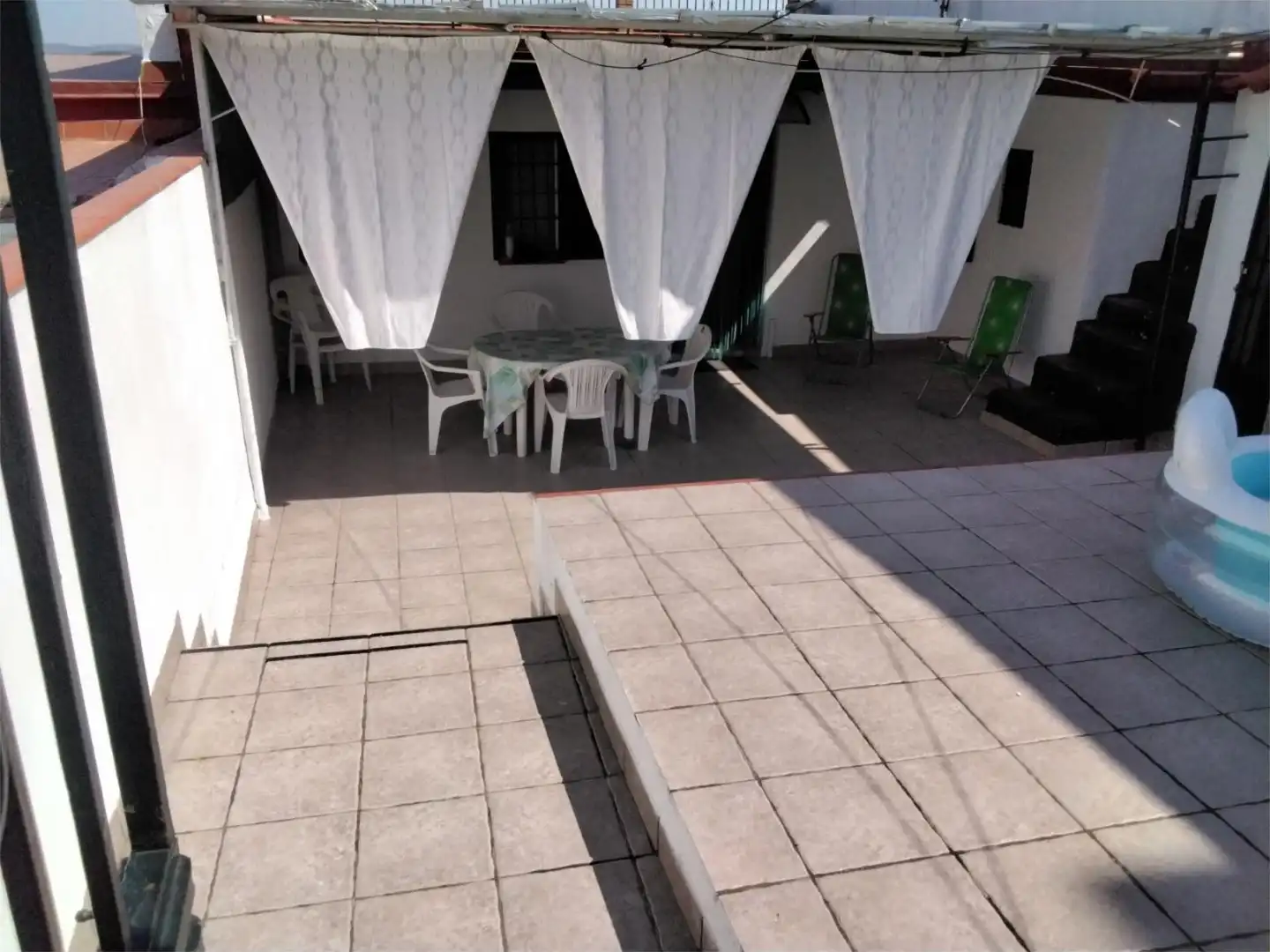 Terraza de Casa adosada en venta en Villanueva del Río y Minas con Aire acondicionado, Calefacción y Amueblado