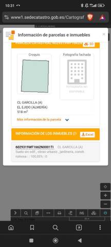 Terreno en Venta en Calle Garcilla, 30 en Almerimar