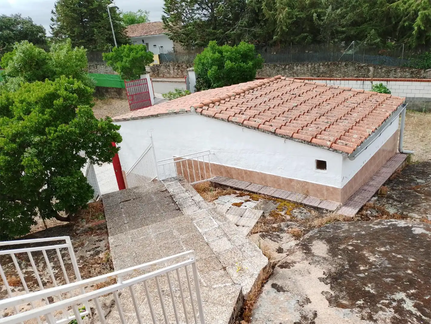 Vista exterior de Casa o chalet en venta en Malpartida de Cáceres con Terraza, Piscina y Balcón