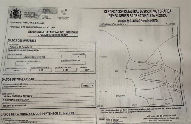 Finca rústica en Venta en Lugar Caxerigo, 57 en O Saviñao