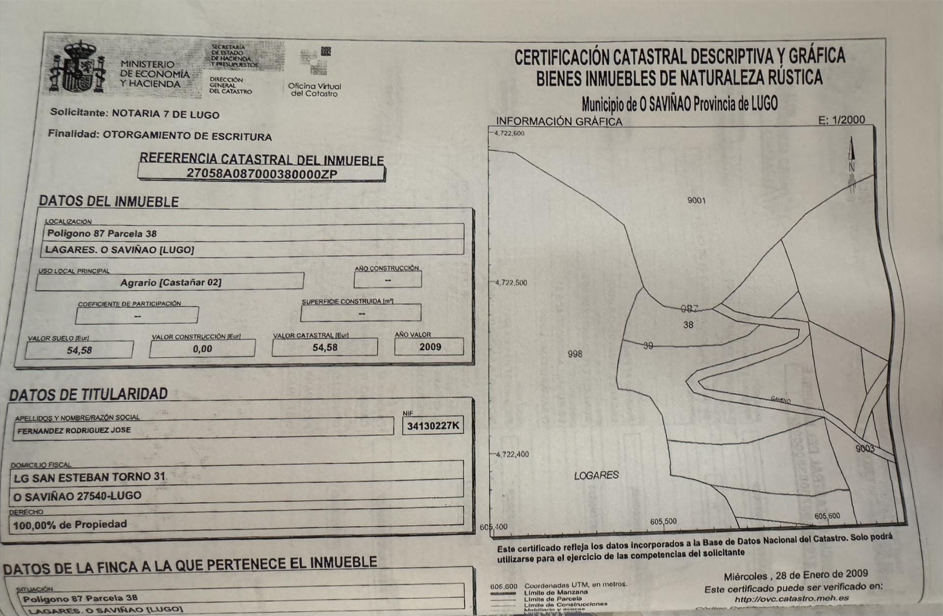 Finca rústica en venda a Lugar Caxerigo, 57, O Saviñao Finca rústica en venda en O Saviñao