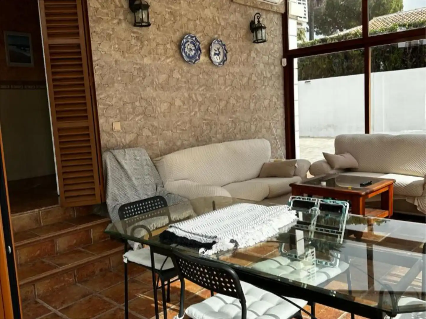 Casa o chalet en venta en Calle Ciprés, 8, Dehesa - Monacilla Sala de estar de Casa o chalet en venta en Aljaraque con Aire acondicionado, Terraza y Piscina