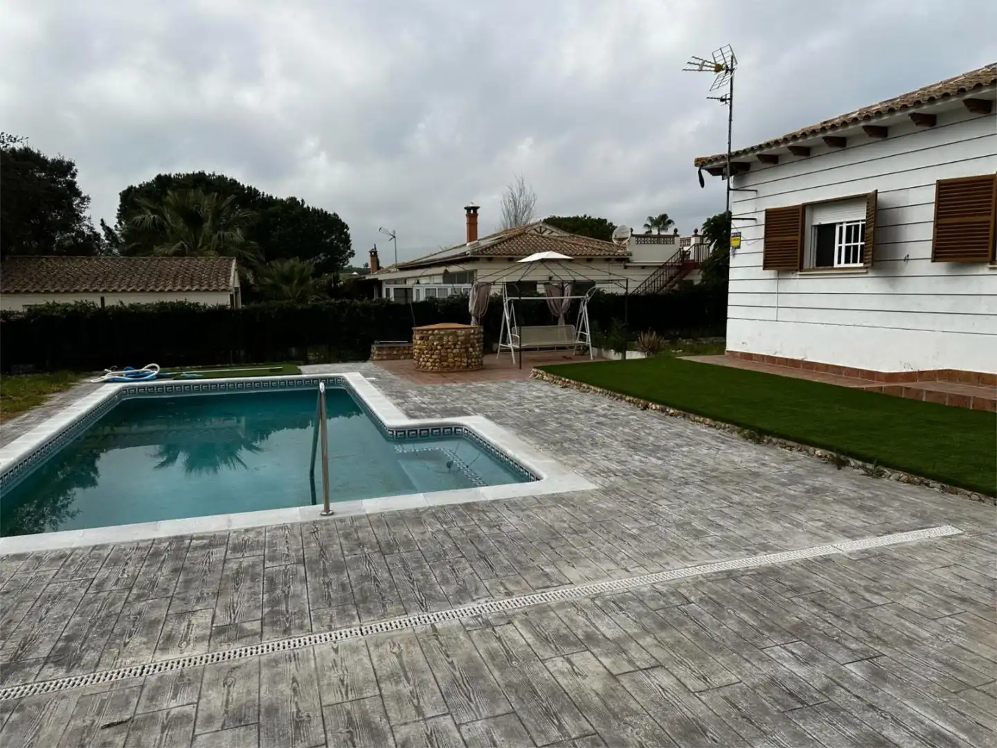 Casa o chalet en venta en Calle Ciprés, 8, Dehesa - Monacilla Piscina de Casa o chalet en venta en Aljaraque con Aire acondicionado, Terraza y Piscina