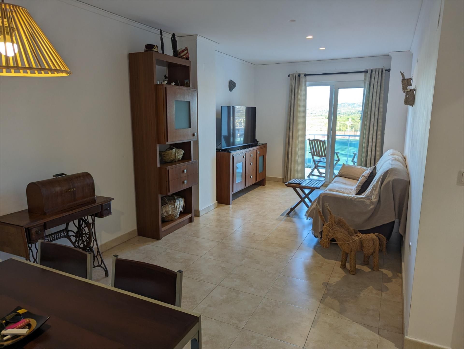 Living room of Flat for sale in Jávea / Xàbia  with Air Conditioner and Balcony