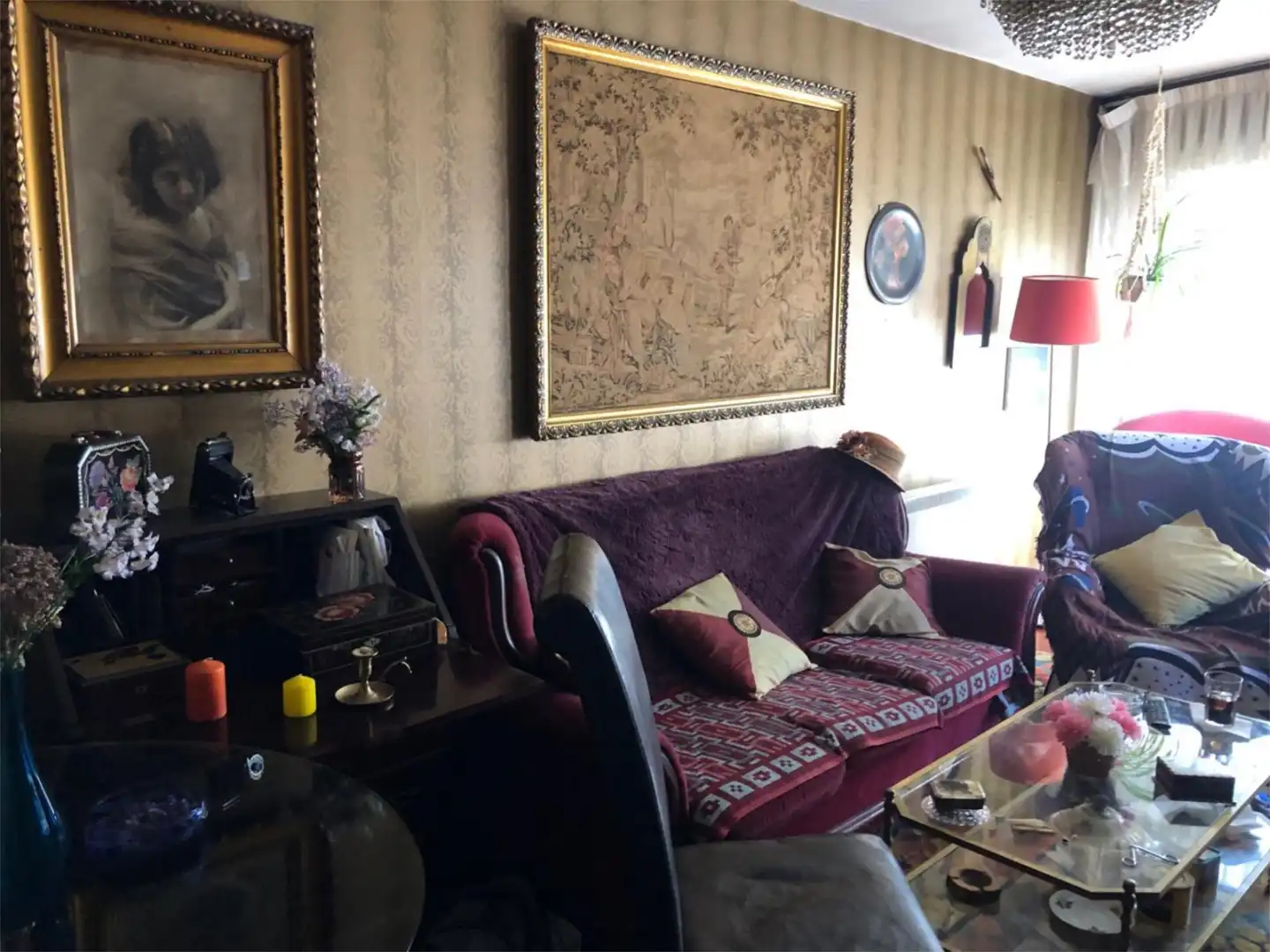 Sala de estar de Piso de alquiler en Vigo  con Calefacción, Parquet y Terraza