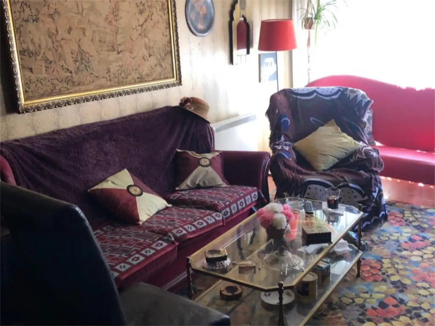 Sala de estar de Piso de alquiler en Vigo  con Calefacción, Parquet y Terraza