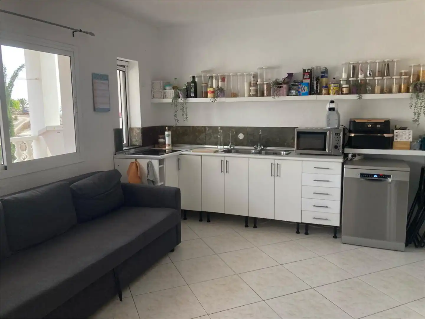 Kitchen of Flat for rent in Mogán  with Furnished, Oven and Washing machine