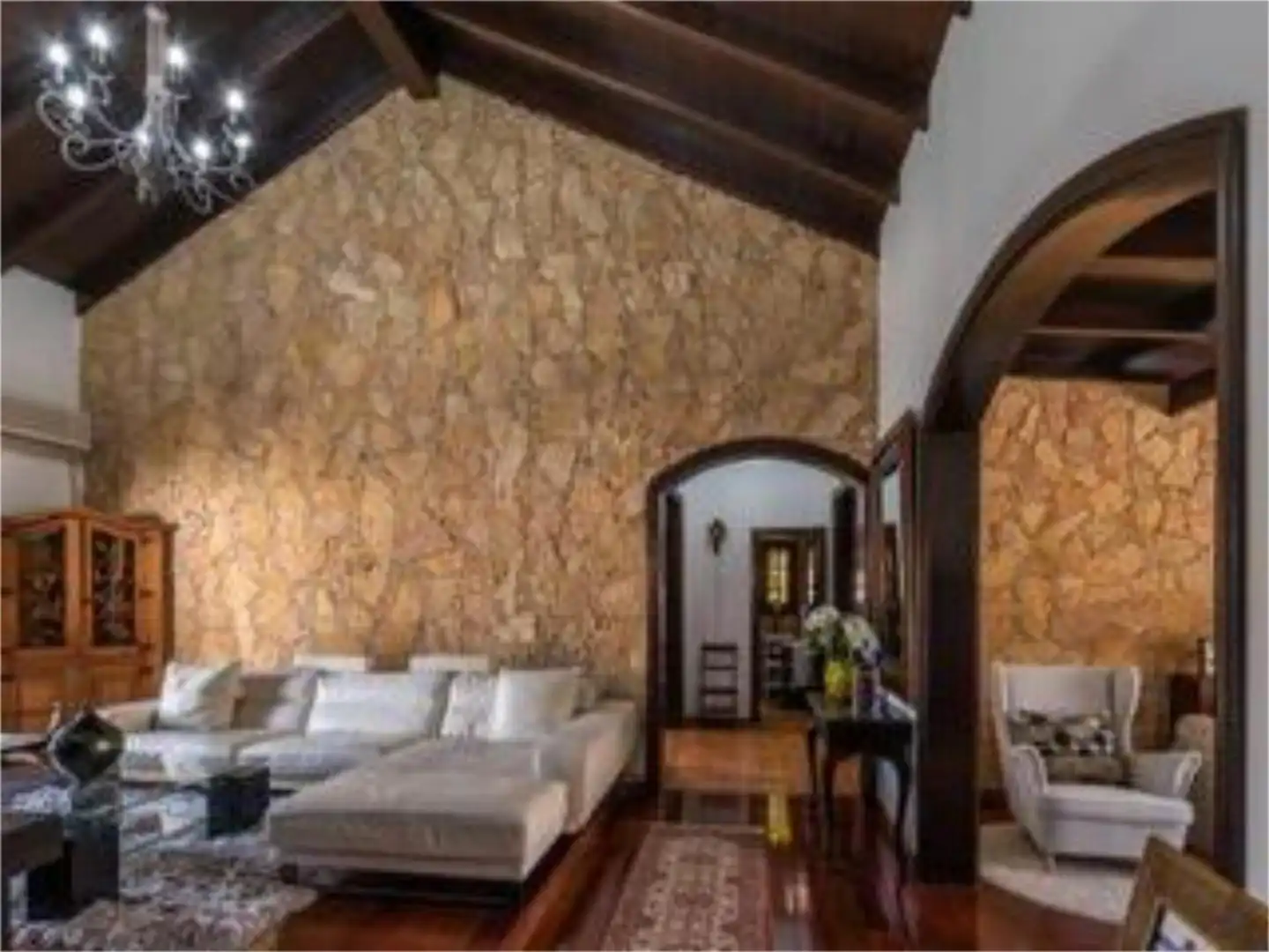 Sala d'estar de Casa o xalet en venda en Santa Brígida amb Aire condicionat, Parquet i Terrassa