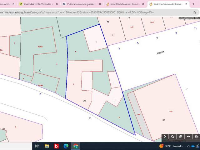 Terreno en Venta en Calle Mora, 2 en Almagro