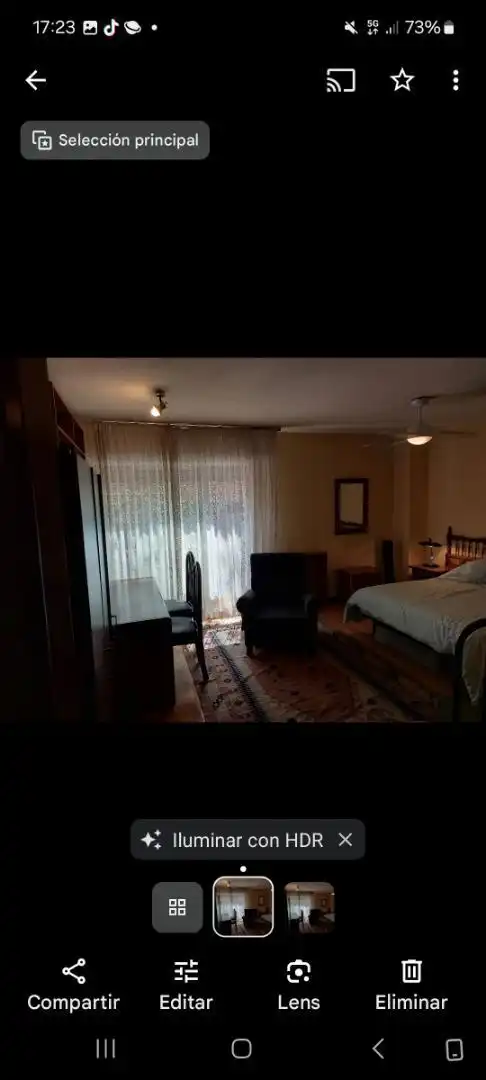 Schlafzimmer von Wohnung zur untervermieten in Madrid mit Heizung, Parkett und Möbliert