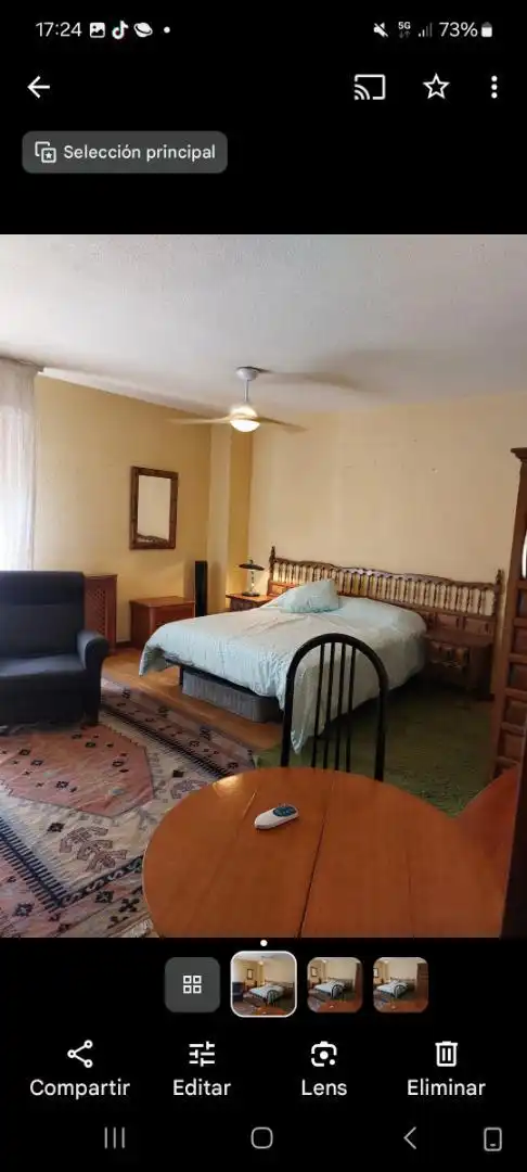 Schlafzimmer von Wohnung zur untervermieten in Madrid mit Heizung, Parkett und Möbliert