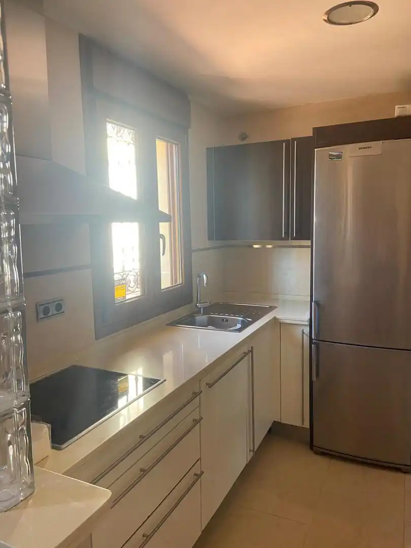 Kitchen of Flat for rent in Marbella  with Air Conditioner, Terrace and Furnished