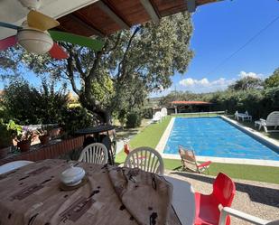 Swimming pool of House or chalet for sale in San Román de los Montes  with Air Conditioner, Terrace and Swimming Pool