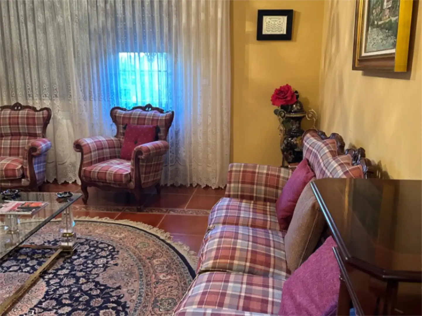 Living room of Houses for sale in Villamartín de Don Sancho  with Heating, Parquet flooring and Storage room