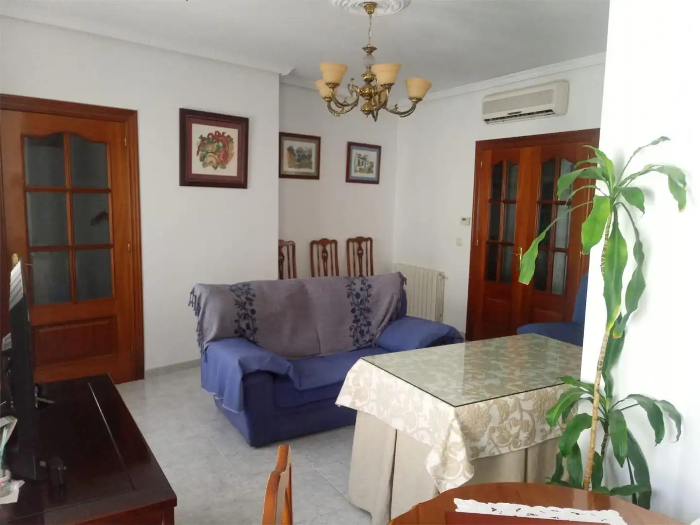 Wohnzimmer von Wohnung zum Verkauf in Valencia de Alcántara mit Klimaanlage, Heizung und Terrasse