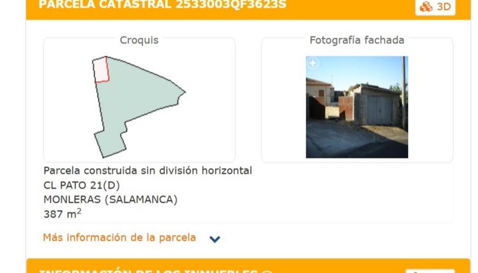 Grundstücke zum Verkauf in Calle del Pato, 21d, Monleras, Salamanca - Bild 1 Foto 1 von Grundstücke zum Verkauf in Calle del Pato, 21d, Monleras, Salamanca