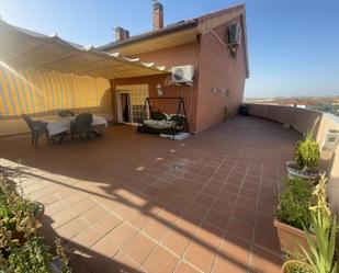 Terrace of Single-family semi-detached for sale in Torres de la Alameda  with Terrace, Swimming Pool and Balcony