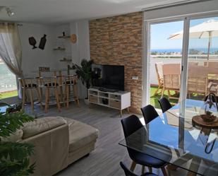 Living room of Attic for sale in Roquetas de Mar  with Air Conditioner, Terrace and Swimming Pool