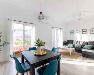 Living room of Flat to rent in  Madrid Capital  with Air Conditioner and Terrace