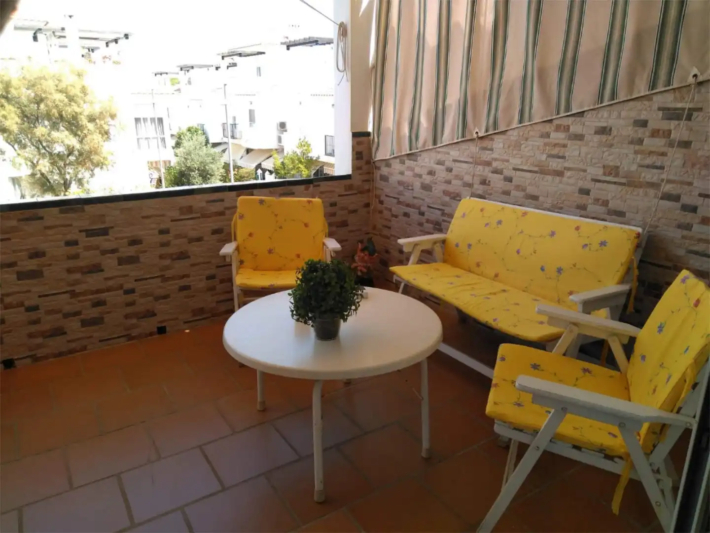 Garden of Flat for rent in Punta Umbría  with Air Conditioner, Heating and Private garden