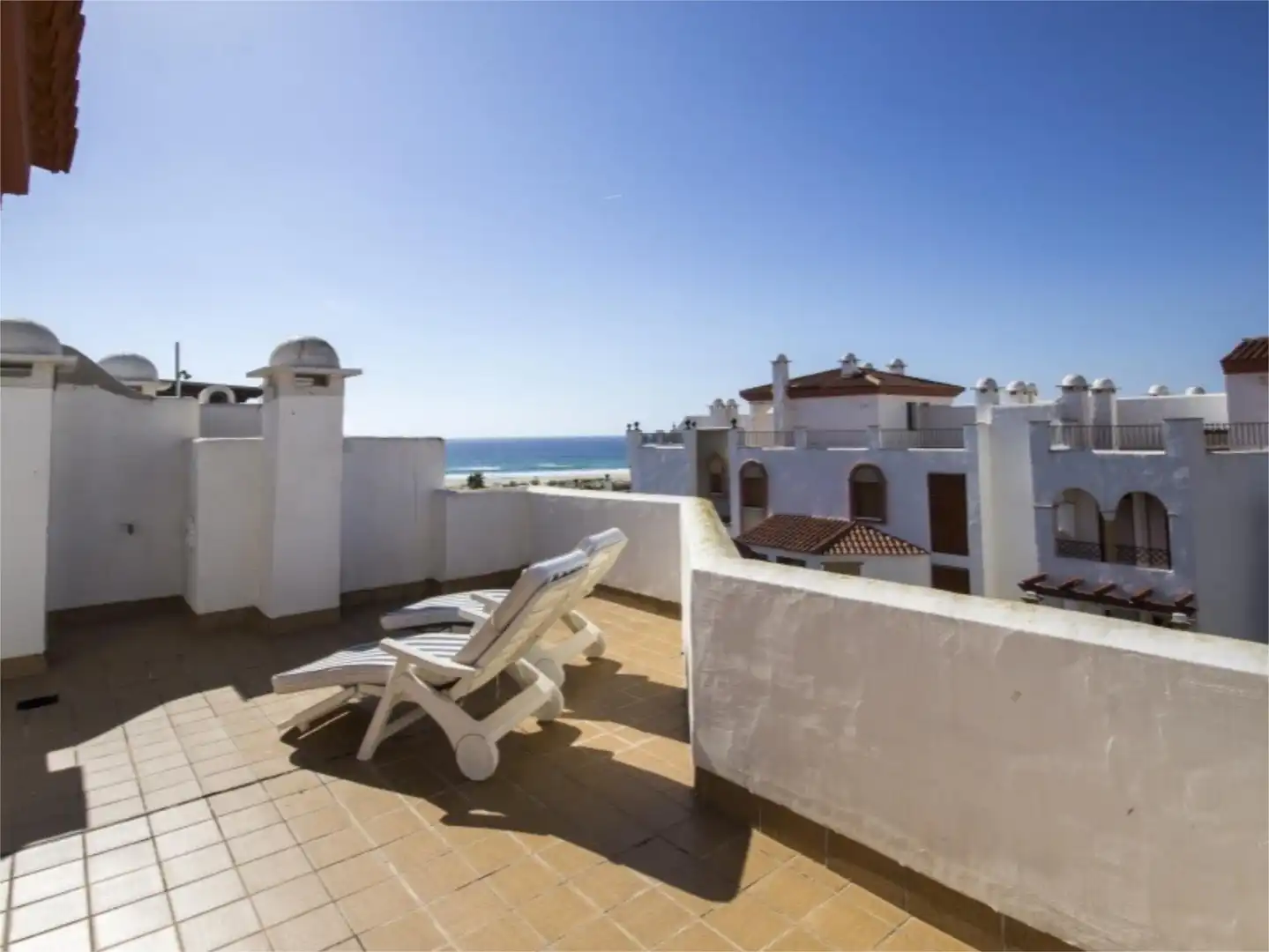 Terrace of Flat for rent in Zahara de los Atunes  with Air Conditioner, Heating and Private garden