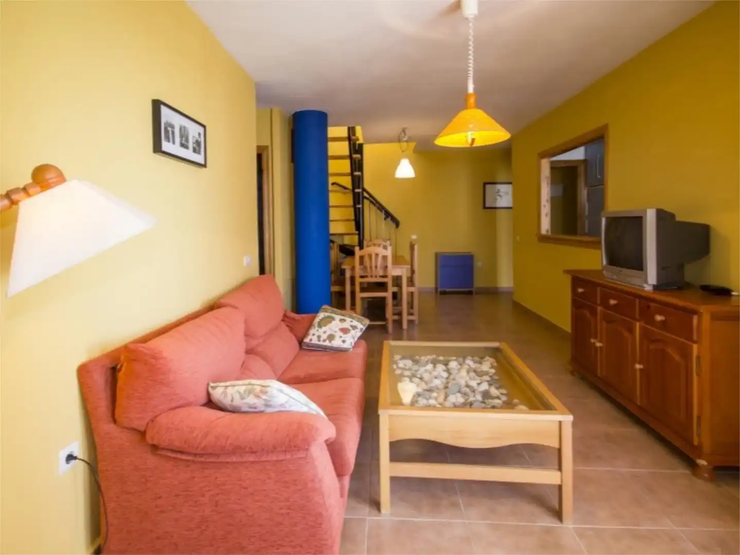 Living room of Flat for rent in Zahara de los Atunes  with Air Conditioner, Heating and Private garden