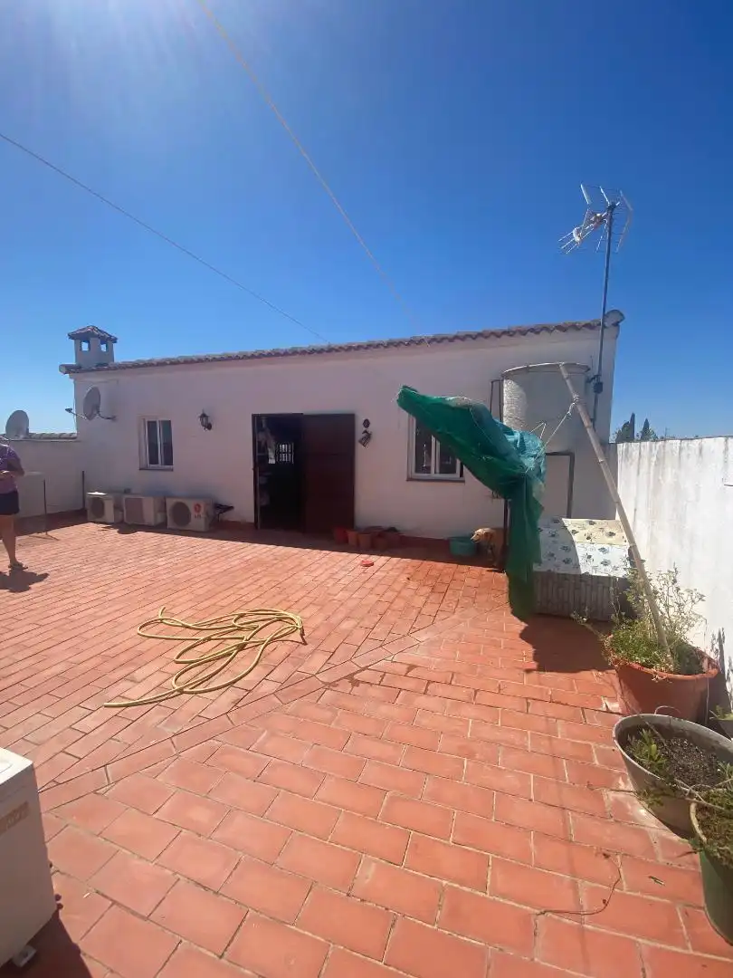 Exterior view of Detached homes for sale in Peñaflor  with Air Conditioner, Terrace and Storage room