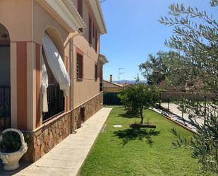 Exterior view of House or chalet for sale in Santibáñez el Alto  with Air Conditioner, Heating and Private garden