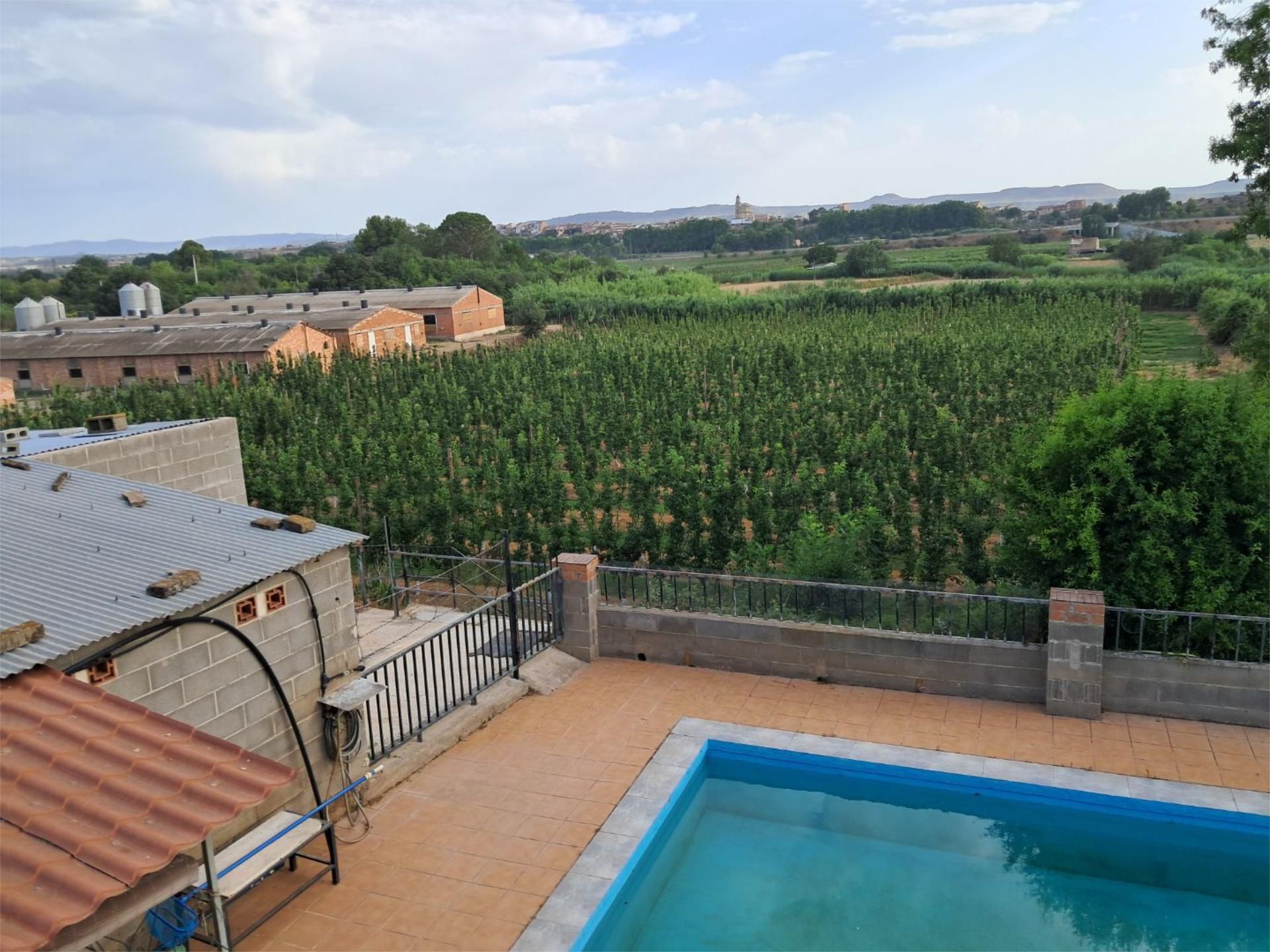 Swimming pool of Country house for sale in Les Borges Blanques  with Terrace, Swimming Pool and Balcony