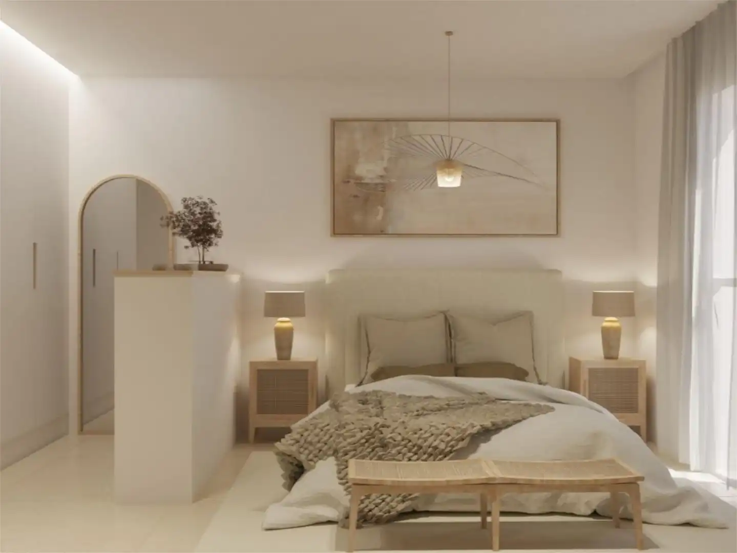 Bedroom of Flat for sale in Vinaròs  with Air Conditioner, Private garden and Terrace