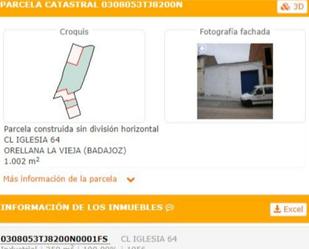 Exterior view of Constructible Land for sale in Orellana la Vieja