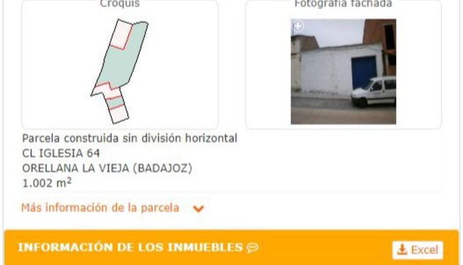 Urbanitzable en venda a Calle Iglesia, 64, Orellana la Vieja, Badajoz - imatge 1 Foto 1 de Urbanitzable en venda a Calle Iglesia, 64, Orellana la Vieja, Badajoz