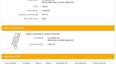 Urbanitzable en venda a Calle Iglesia, 64, Orellana la Vieja, Badajoz - imatge 2 Foto 2 de Urbanitzable en venda a Calle Iglesia, 64, Orellana la Vieja, Badajoz