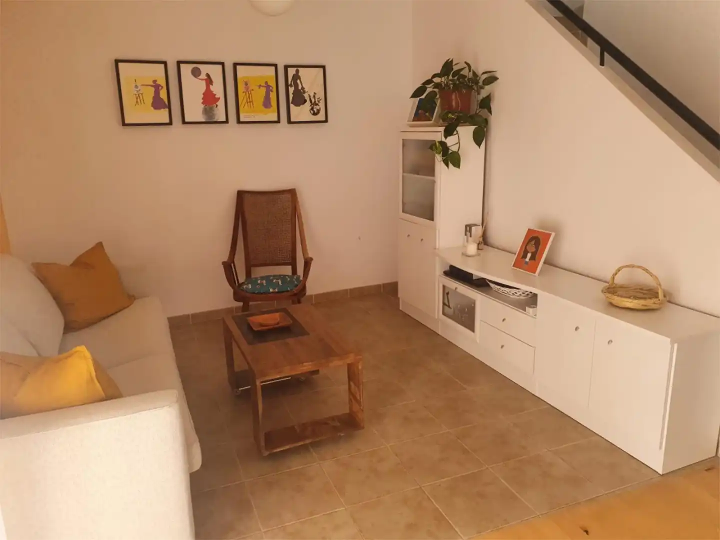 Dúplex en venta en Camino de La Marquesa, 31, Retamar Sala de estar de Dúplex en venta en Almería con Aire acondicionado, Amueblado y Parking comunitario