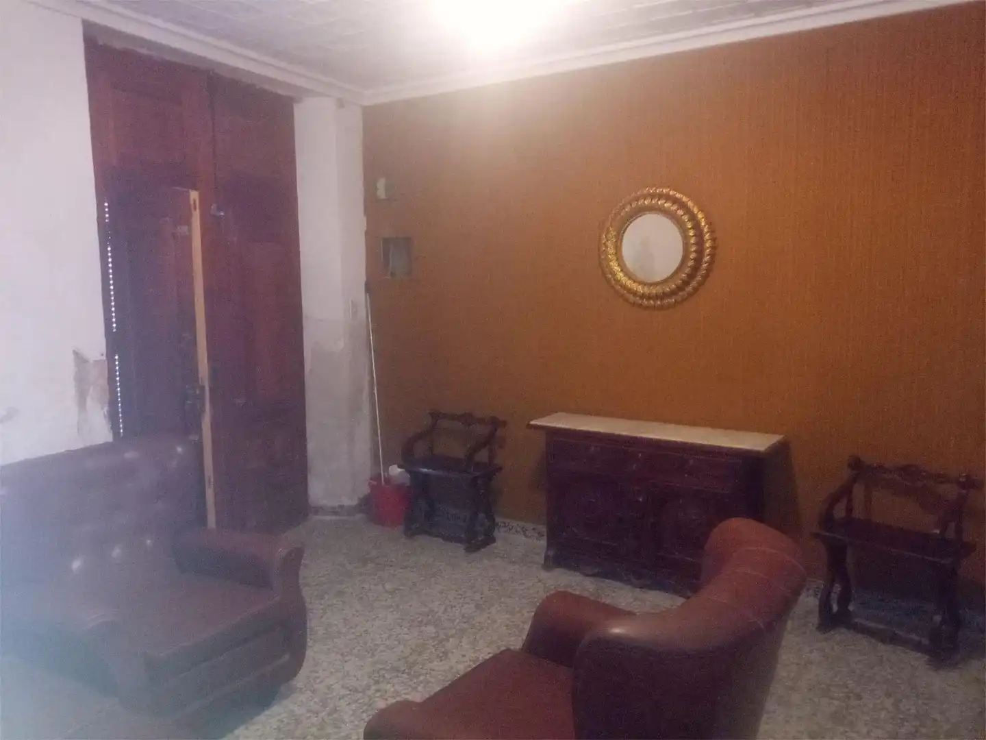 Casa adosada en venta en Carrer Crist de la Salut, 11, Agullent Sala de estar de Casa adosada en venta en Agullent con Terraza