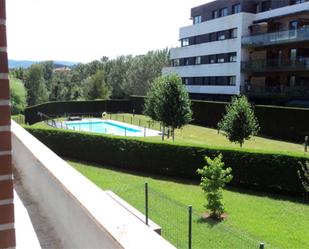 Swimming pool of Flat for sale in Gijón   with Heating, Private garden and Parquet flooring