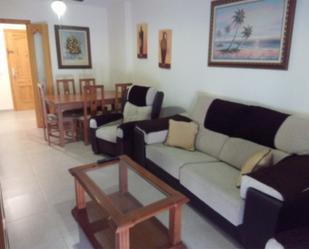 Living room of Flat to rent in Roquetas de Mar  with Air Conditioner, Terrace and Swimming Pool