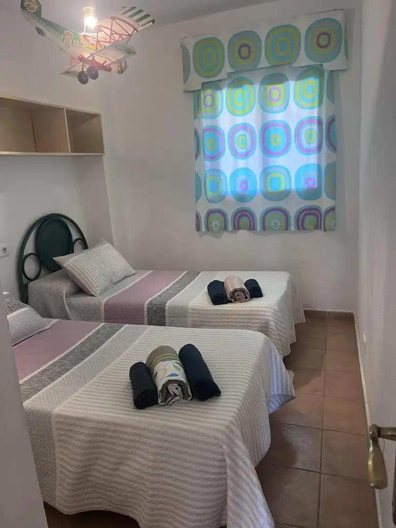 Habitación de Apartamento de alquiler en Zahara de los Atunes con Jardín privado, Terraza y Piscina
