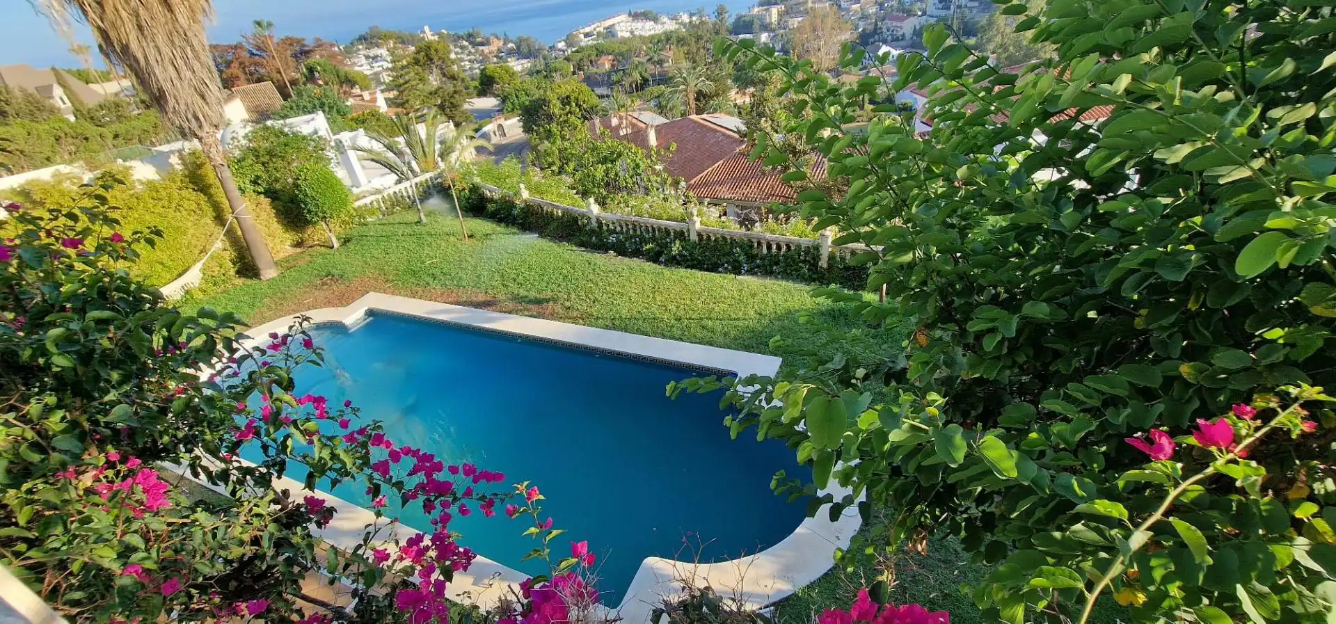 Piscina de Casa o chalet en venta en Málaga Capital con Terraza, Piscina y Balcón