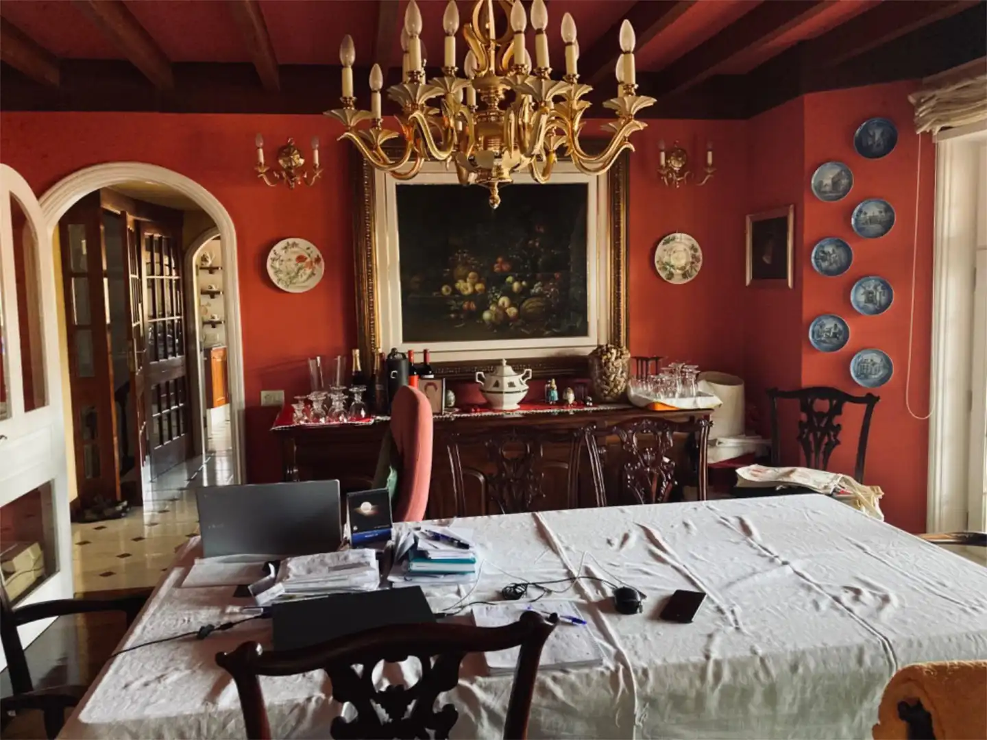 Dining room of Houses for sale in Santa Brígida  with Private garden, Terrace and Storage room