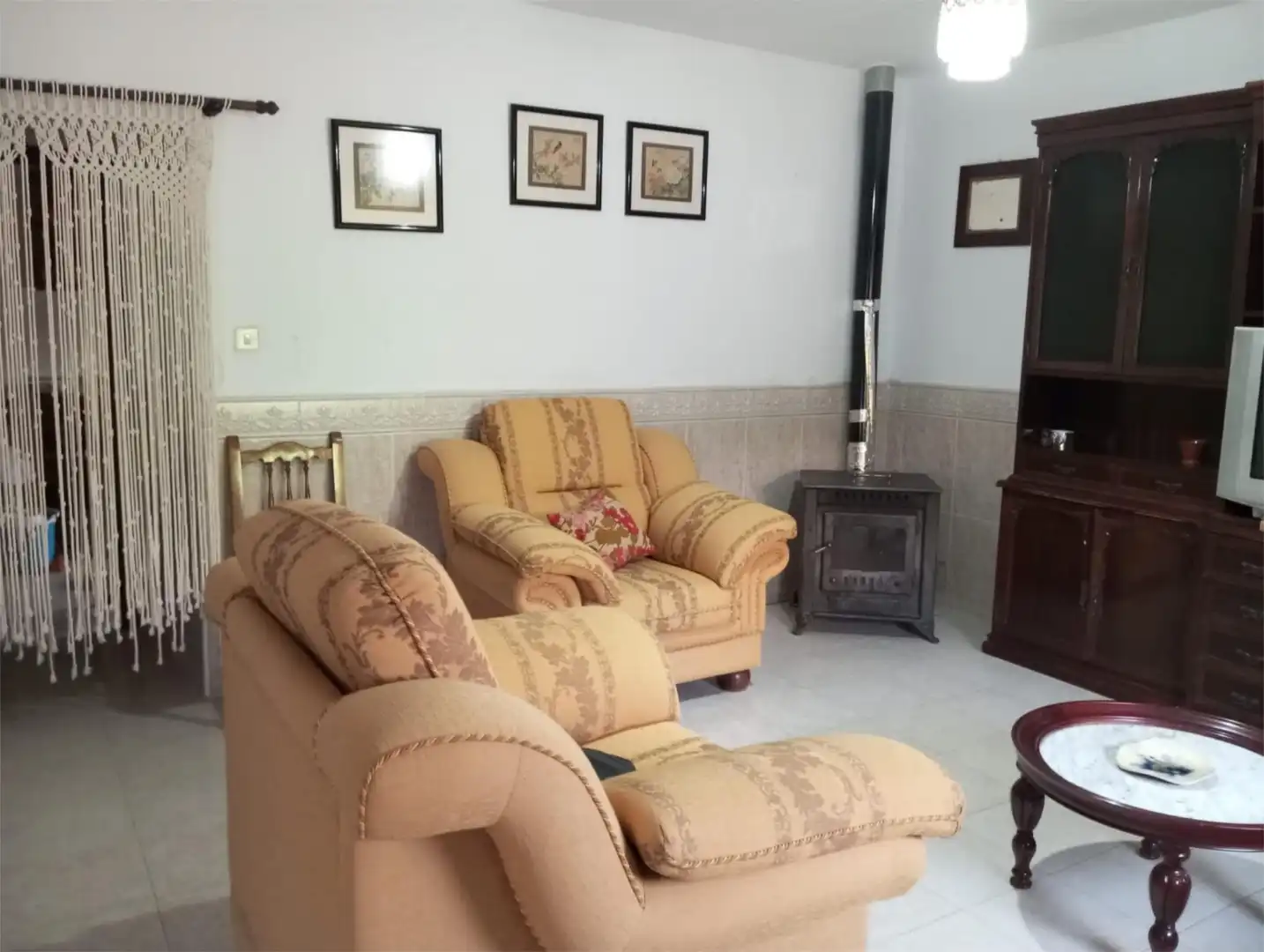 Wohnzimmer von Wohnung zum Verkauf in Calzadilla mit Terrasse, Möbliert und Ofen