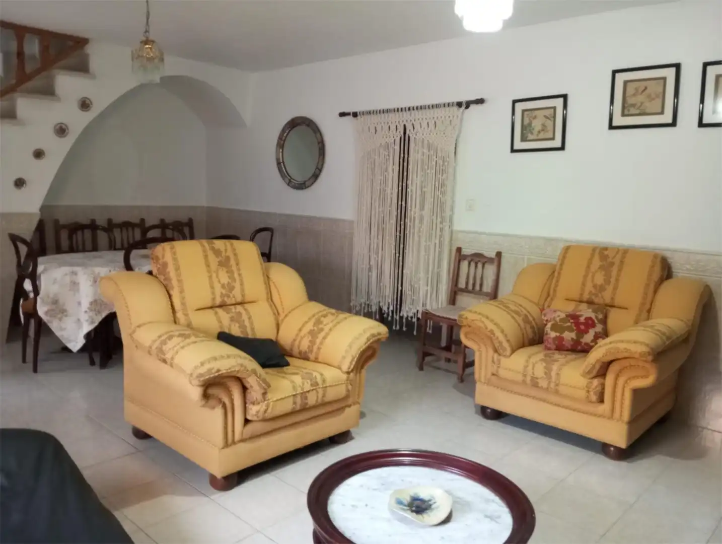 Wohnzimmer von Wohnung zum Verkauf in Calzadilla mit Terrasse, Möbliert und Ofen